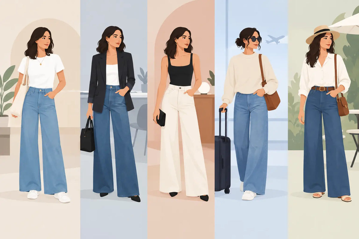How to Style Wide Leg Jeans for Every Plan
