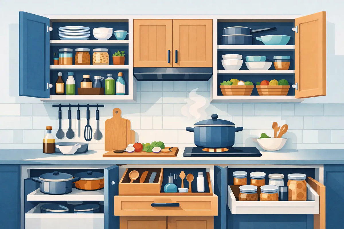 How to Organize Kitchen Cabinets for Easy Cooking