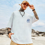 Men's American-style Trendy Loose Plus-size Pure Cotton Short-sleeve Shirt