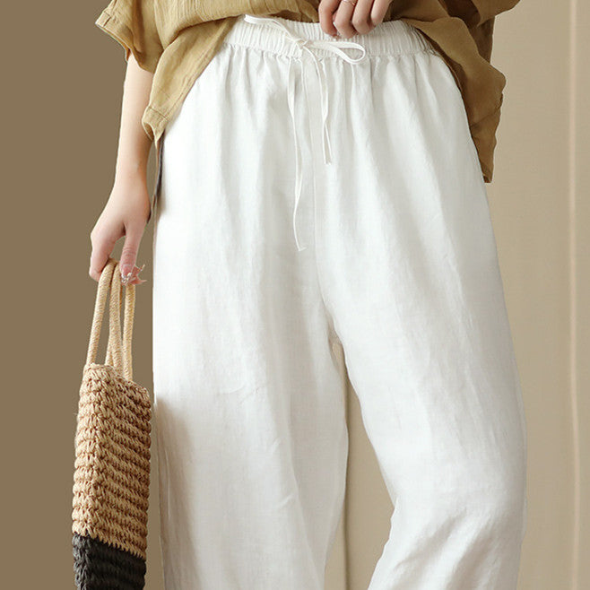Retro Solid-color Casual Pants Draping And Figure-flattering Carrot Pants
