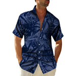 Men's Plus-Size Printed Casual Loose Short-Sleeve