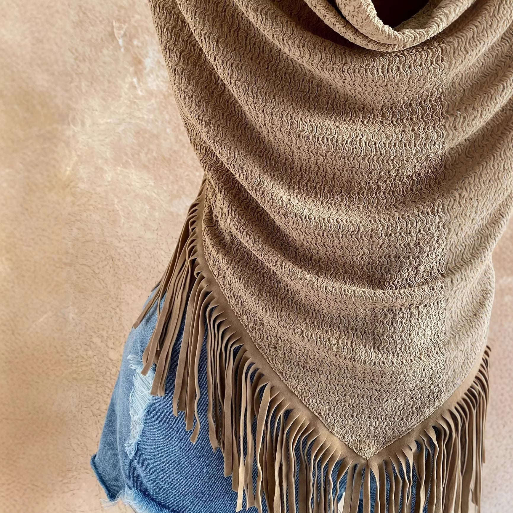 Neck Hanging Sleeveless Maxi Backless Tie Up Top