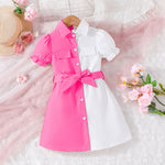Girls' Lantern Sleeve Best-selling Dress