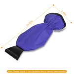 1Pc Ice Scraper Glove Car Windshield Snow Scraper Remover Glove Lined Of Fleece Winter Ice Scraper Mitt Keep Warm