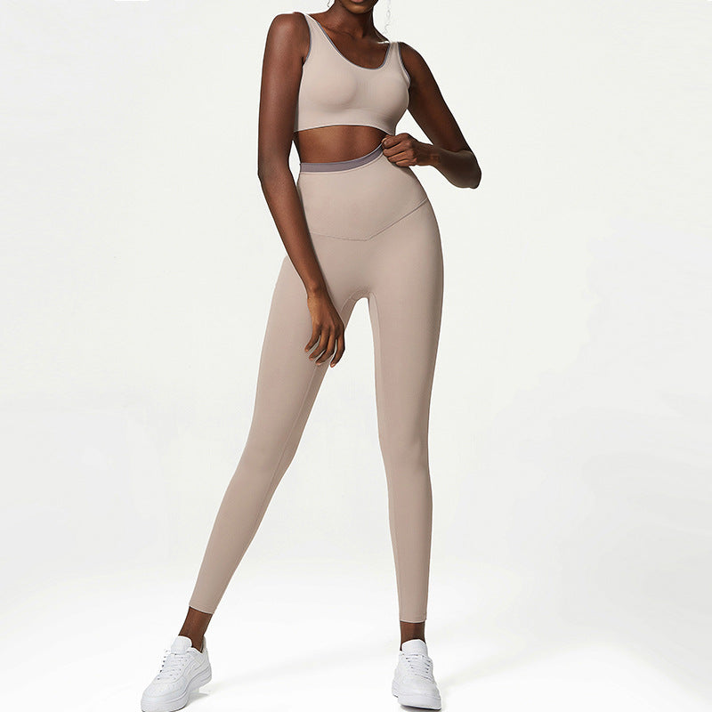 Women's Seamless Nude Yoga Clothing Suit