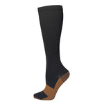 Solid-color Athletic Compression Socks Womens Long Compression Stockings