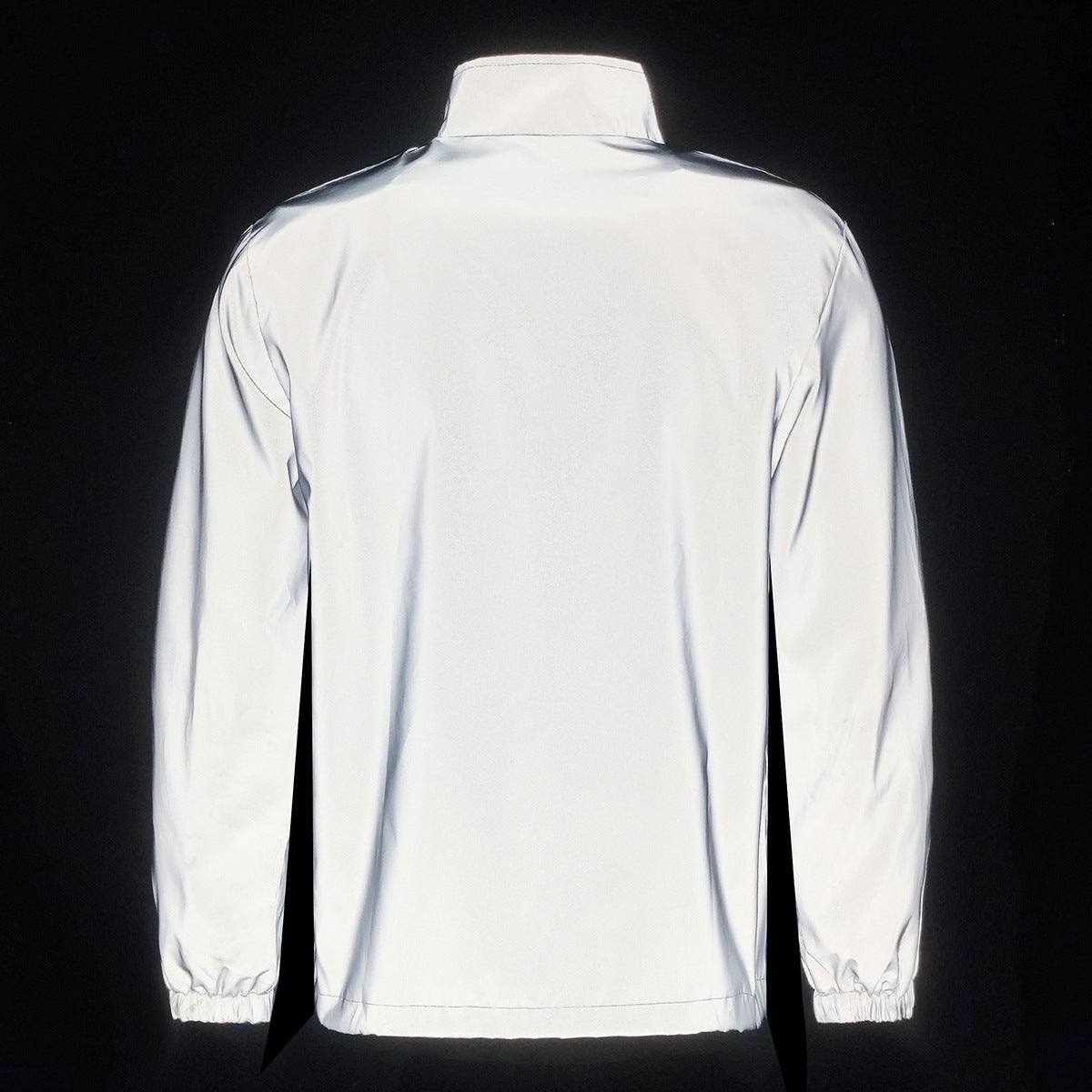 Men's Stand-Up Collar Reflective Jacket