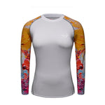 Women's Sports Long Sleeve Printed Tight Yoga Clothing