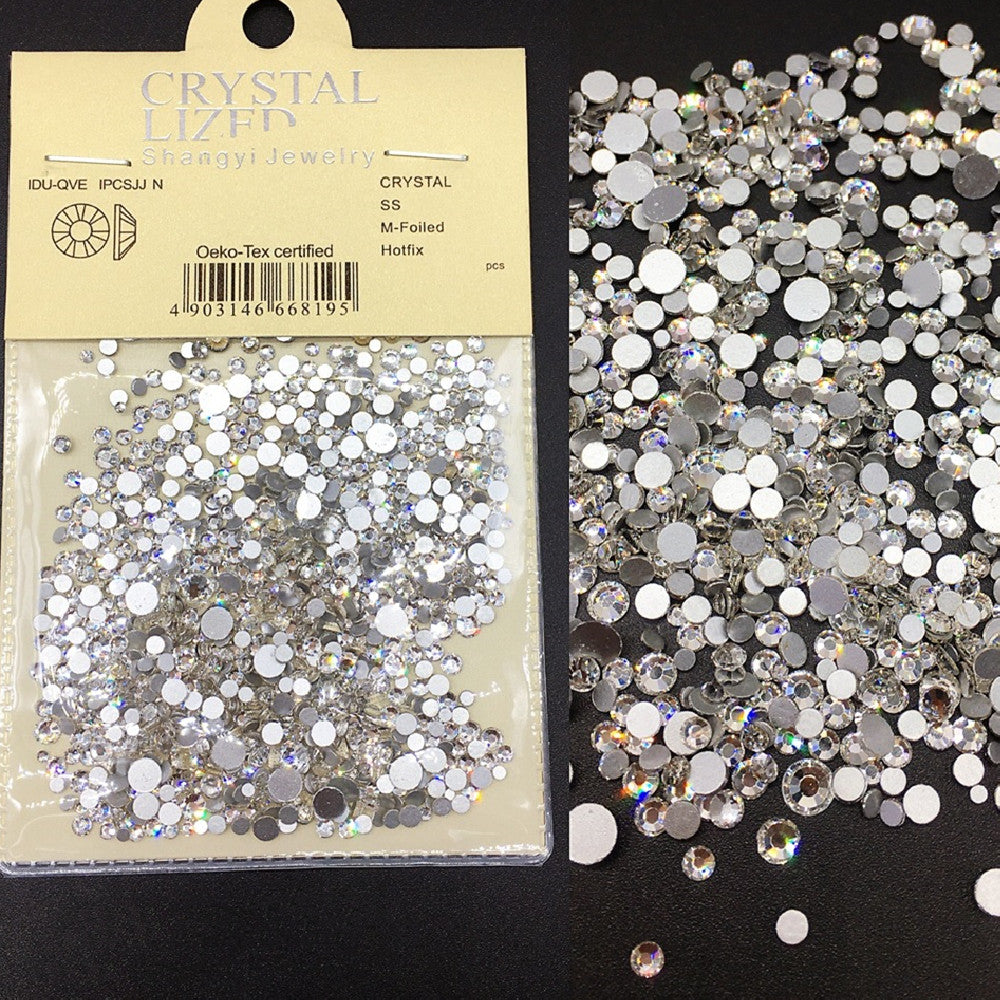 Flat Diamond Silver Nail Enhancement