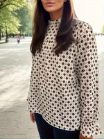 Long Sleeve Ruffle Blouse Women's Shirt