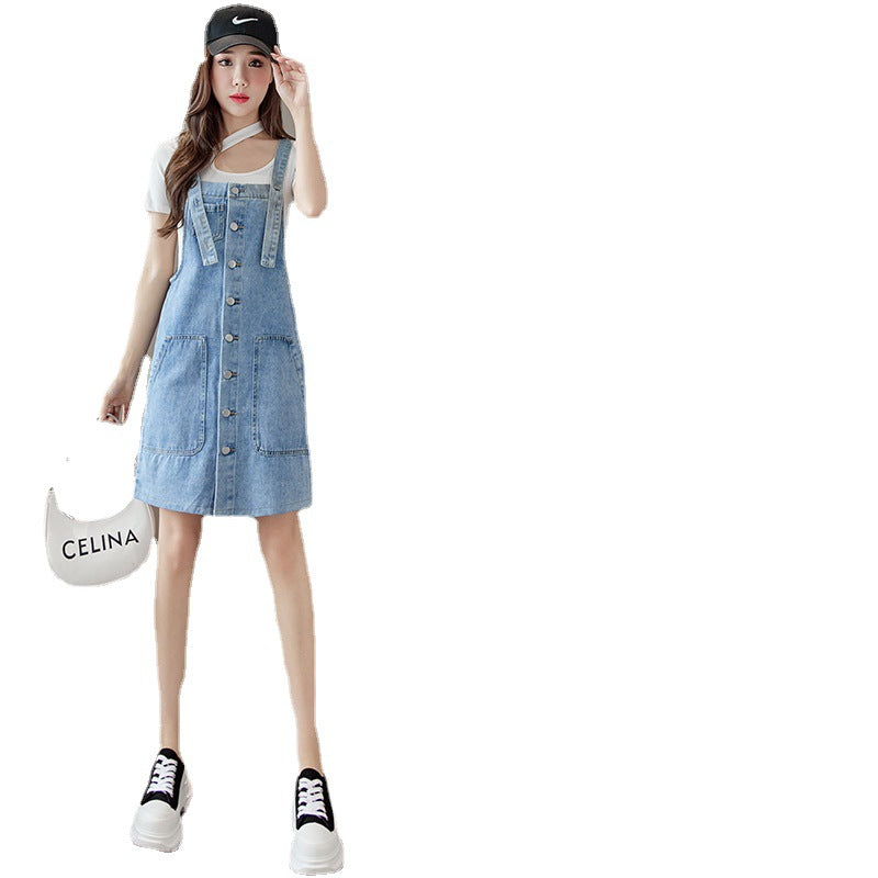 Women's Loose-fitting Versatile High-waisted Slip Dress