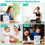 Portable Desk Fan USB Rechargeable Table Cooling Fan Quiet 5 Blades Desktop Fan With 3 Speeds Ajustment For Bedroom Office