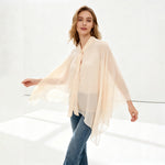 Women's Short Solid-Colored Cardigan Outerwear Sun-Protective Jacket