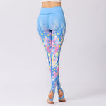 Yoga clothing women's breathable foot tights
