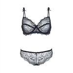 Transparent bra and panty set