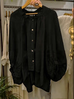 Women's Casual Loose Cotton-Linen Long-Sleeve Shirt