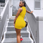 Womens Fashion Casual Solid-Colored Lapel Dress
