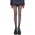 Women's  Small Heart Pattern Panty Fishnet Socks