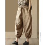 Retro Solid-color Casual Pants Draping And Figure-flattering Carrot Pants