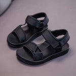 Boys Casual Faux Leather Slide Sandals