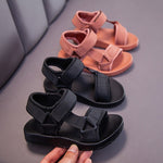 Boys Casual Faux Leather Slide Sandals