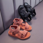 Boys Casual Faux Leather Slide Sandals