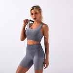 Tie-dye Gradient Multicolor Yoga Clothing Suit