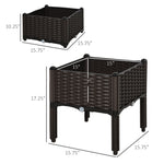 Raised Garden Bed With Legs, Self-Watering Planter Box Raised Bed To Grow Flowers