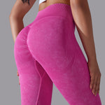 Knitted Seamless Yoga Pants Running Sports Fitness High Waist Butt Lifting Leggings Womens Clothing