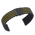 Ear Two-tone Striped Silicone Strap