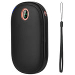 Black-Pink Color Options -- 1Pc Rechargeable Hand Warmer Electric Hand Heater Portable Reusable Pocket Warmer Power Bank With Digital Display 2 Levels Double-sided Heating