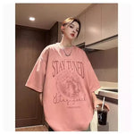 Suede-velvet Short-sleeve T-shirt Men's Summer