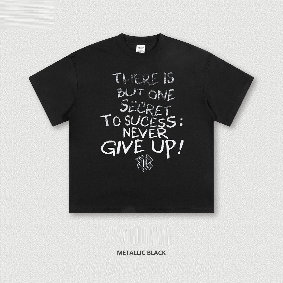 Hip-hop Letter Gradient Short-sleeve T-shirt Men's Summer