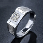 Elegant 1ct Simulated Moissanite Six-Prong Ring Luxury Wedding Jewelry For Women