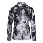 Men's Printed Single Breasted Casual Suit Jacket