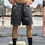 Muscle-fit Basketball Suede Pants For Men