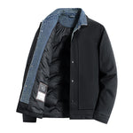Men's Jacket Fake Two-Piece Korean-Style Trendy Loose Mens
