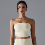 New Solid Color Chest Wrap Yoga Clothing Top