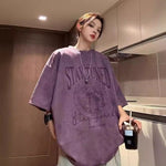 Suede-velvet Short-sleeve T-shirt Men's Summer