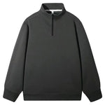Men's Fleece-Lined Cotton Mock Neck Top