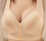Thin Front Open Button Vest Style Bra