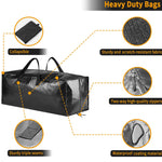 Extra Large Waterproof Heavy Duty Outdoor Garden Furniture Cushion Storage Bag--Black