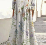 New Stylish Casual Striped V-Neck Elegant Dress