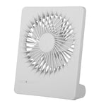 Portable Desk Fan USB Rechargeable Table Cooling Fan Quiet 5 Blades Desktop Fan With 3 Speeds Ajustment For Bedroom Office