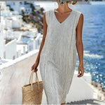 Long Patch Pocket Kaftan Dress