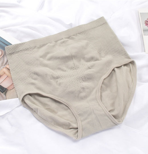 Seamless High Waist Honeycomb Design Graphene Panty