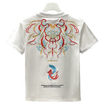 Men's Cotton Crew-Neck Versatile Ethnic-Style Embroidered Short-Sleeve T-Shirt