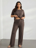 Best-selling Casual Long-sleeve Top And High-waisted Pants Set