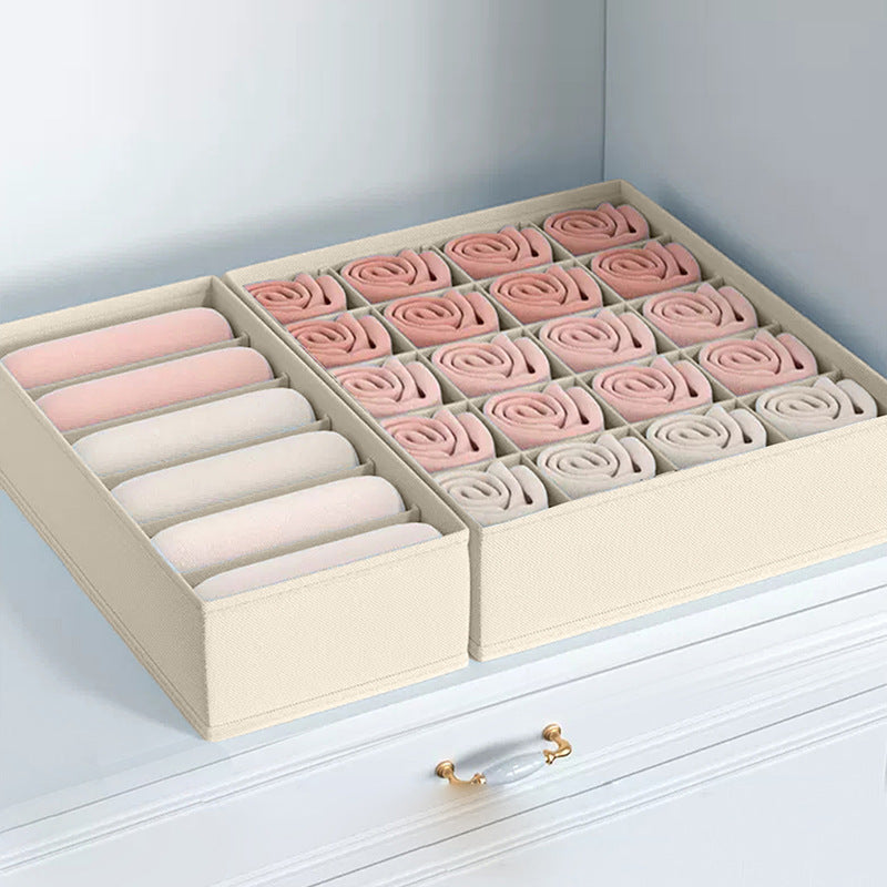 Household Panty Socks Three-in-one Separated Storage Box