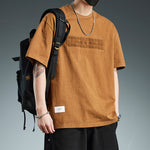 Trendy Loose-fitting Versatile Heavyweight Short-sleeve T-shirt For Men